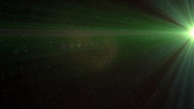 Scene starting sparking starfield pulsing twinkling near green beam flare conveying cosmic calm. Galaxy, nebula, celestial, universe, shimmering, tranquility, cosmic - Powered by Shutterstock - Get 15% off with code: PIKWIZARD15