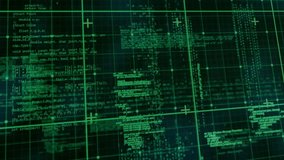 scrolling code pin heart and gauge icons fading, lines connecting and pulsing visualizing data flow. Technology, innovation, digital, data, interface, connectivity, futuristic - Powered by Shutterstock - Get 15% off with code: PIKWIZARD15