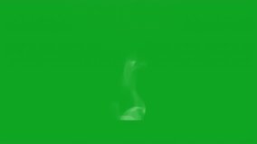 White Smoke Rising on Green Screen Background - Powered by Shutterstock - Get 15% off with code: PIKWIZARD15