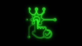 Cybernetic Circuit Hand with Neon Interface and Tech Checkmark - Powered by Shutterstock - Get 15% off with code: PIKWIZARD15