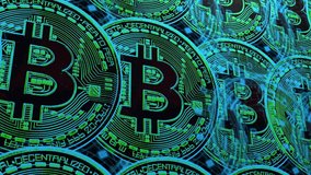 Motion graphic of Blue money icons Bitcoin and crypto currency themed golden Design element for banner, news posts, social media decoration. - Powered by Shutterstock - Get 15% off with code: PIKWIZARD15