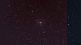 Pinpoint light appearing then stretching diagonally rainbow flare growing rings sharpening over sky. Astronomy, astrophotography, celestial, cosmic, nightscape, optical phenomena, universe - Powered by Shutterstock - Get 15% off with code: PIKWIZARD15