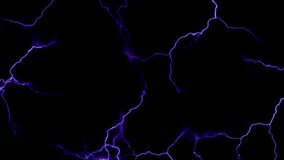 Intense purple lightning electricity animation on black background for fantasy, sci-fi, and energetic motion graphics - Powered by Shutterstock - Get 15% off with code: PIKWIZARD15