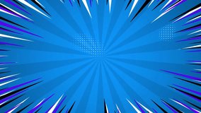 Blue Comic Style Thank You Animation with Pop Art Burst Background - Powered by Shutterstock - Get 15% off with code: PIKWIZARD15
