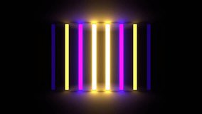 Purple and Yellow Neon Lights Wall Background VJ Loop in 4K - Powered by Shutterstock - Get 15% off with code: PIKWIZARD15