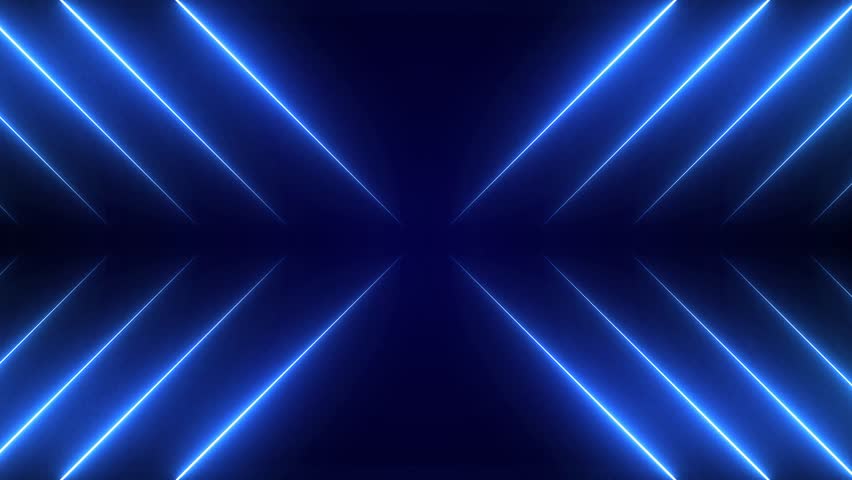 Neon light blue background glowing lines in vibrant colors, dynamic and visual futuristic appearance.