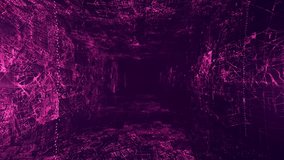 Abstract Digital Purple Data Tunnel Cyber Space Network Glitch Art Background Texture - Powered by Shutterstock - Get 15% off with code: PIKWIZARD15