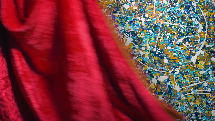 Modern Art Piece Revealed At Gallery With Cameras Flashing