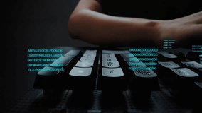 Time lapse of man working on laptop computer keyboard with graphic user interface GUI hologram showing big data science technology, digital network connection and computer programming algorithm. Glean - Powered by Shutterstock - Get 15% off with code: PIKWIZARD15