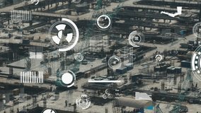 Construction technology concept with alteration graphic over construction site showing concept of automation and remote wireless machine control by using futuristic HUD in a computer software . - Powered by Shutterstock - Get 15% off with code: PIKWIZARD15