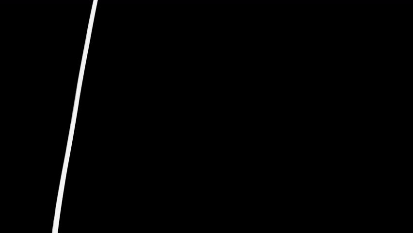 Artistic transition with white dry brush strokes on black screen. Geometric hand-drawn animation in 4K with alpha for stylish scene changes.