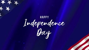 Happy independence day 4th of July graphic featuring festive American flag symbols freedom. Suitable for patriotic holiday celebrations and promotional materials. - Powered by Shutterstock - Get 15% off with code: PIKWIZARD15