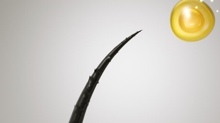 Vitamin Oil Serum for hair care, makes hair shiny and strong.