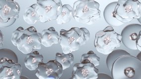 Cosmetic serum Oil drop on Saggy skin cell, Skin Repair, moisturizer, collagen serum, DNA and Molecule. - Powered by Shutterstock - Get 15% off with code: PIKWIZARD15