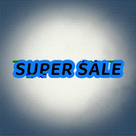 super sale text banner. motion graphics