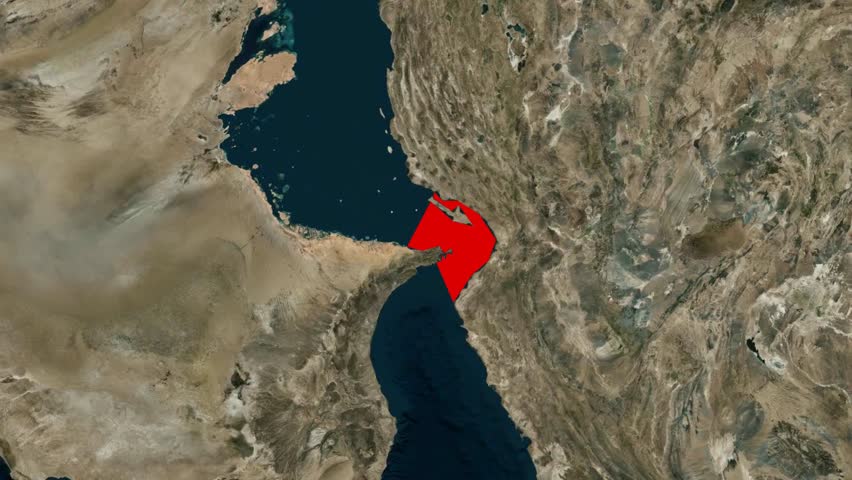 Strait of Hormuz Animated Map with Shipping Routes and Geopolitical Highlights,4K Motion Graphic
