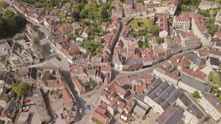 Aerial of the beautiful town of Bradford on Havon in UK