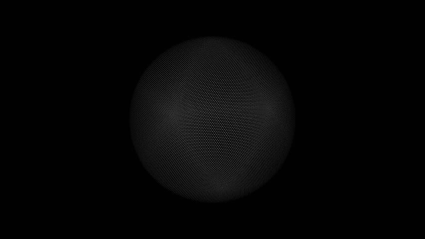 Abstract Particle Sphere Burst: Pulsating Point Cloud