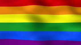 4K LGBTQ flag animation for pride month, Rainbow flag animation background. LGBTQ flag background. - Powered by Shutterstock - Get 15% off with code: PIKWIZARD15
