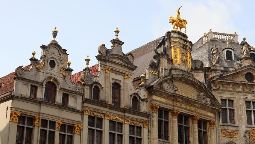 the grand place of brussels belgium 4k 25fps video