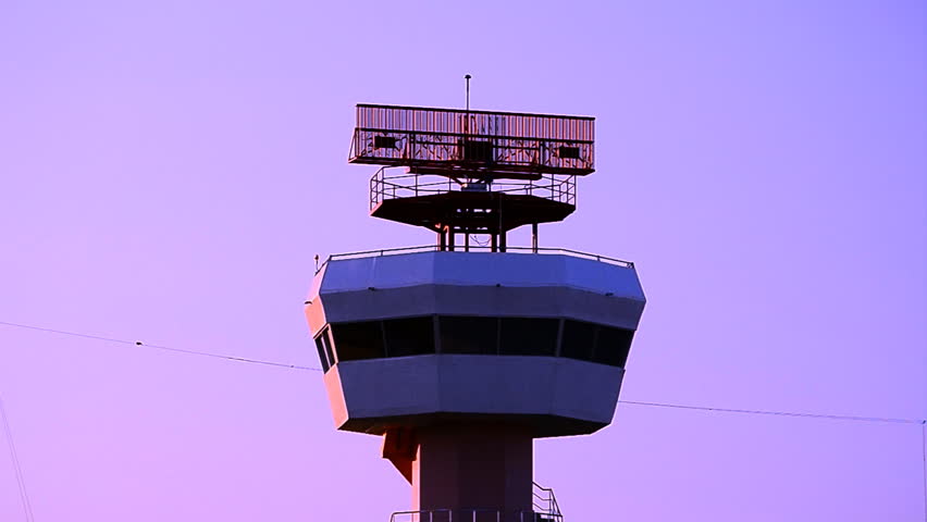 radar communications tower plane