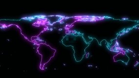 hundred digital light global map change color to orange and encryption text effect concept hacker use ransomware to encryption data system or financial - Powered by Shutterstock - Get 15% off with code: PIKWIZARD15