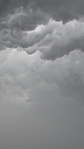 Cloudy sound before heavy rain