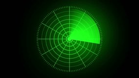 Green Radar Scanner Animation with Rotating Screen and Glowing Circular Grid for Military HUD and Surveillance Interface - Powered by Shutterstock - Get 15% off with code: PIKWIZARD15