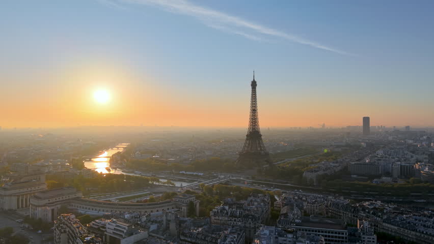 bridge and historical city center. Famous touristic landmark, Paris. France