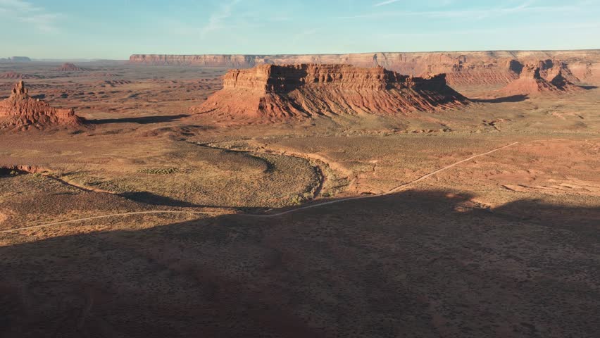 Aerial shot of some of the amazing landscapes and rock formations in southern Utah.