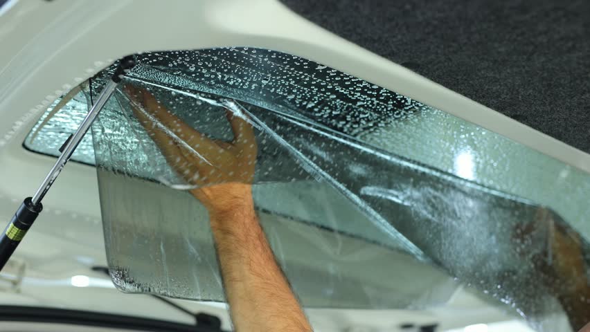 The master tints car windows. The detaling studio.