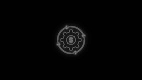 Neon-Style Control Gear in Rotation. - Powered by Shutterstock - Get 15% off with code: PIKWIZARD15