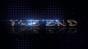 4k Blue THE END Flare Style Animation Background  - Powered by Shutterstock - Get 15% off with code: PIKWIZARD15