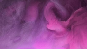 Glitter flow. Art smoke. Violet paint fluid fume with shiny particles spirals whimsically. Wavy veil watercolor in defocused pink water abstract background. - Powered by Shutterstock - Get 15% off with code: PIKWIZARD15