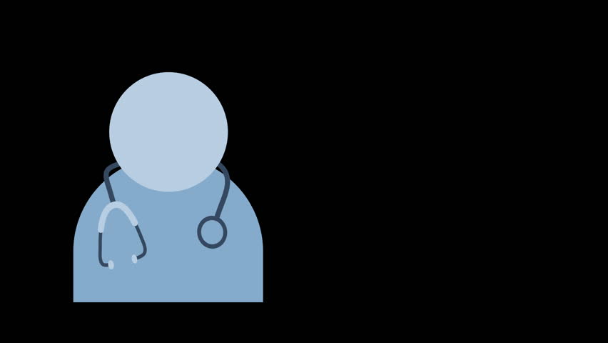 doctor animated icon helath, medical, stethoscope