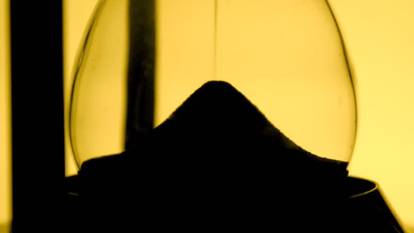 CU silhouette of hourglass