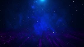 Galaxy or outer space light through the stars into distant depths of space. Digital cyberspace with particles Digital data network connections journey through dark night big data futuristic background - Powered by Shutterstock - Get 15% off with code: PIKWIZARD15