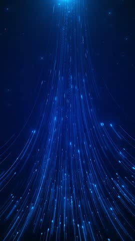 Cyber Big Data Flow Particles Pattern . Digital Neural Network. Concept of AI Artificial Intelligence Technology Machine Deep Learning. Digital Communication. Science Technology Presentation 3D