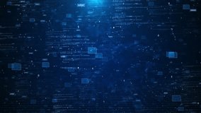 Technology data binary code network 3D data flood of modern digital Big data visualization. Machine learning algorithms. Analysis information Cybersecurity digital data futuristic technology internet - Powered by Shutterstock - Get 15% off with code: PIKWIZARD15