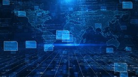 Global world map display, futuristic consoles, data analysis. digital Earth, global connectivity, technology, and innovation with intricate networks Digital world metaverse smart technology, 3D 4K - Powered by Shutterstock - Get 15% off with code: PIKWIZARD15