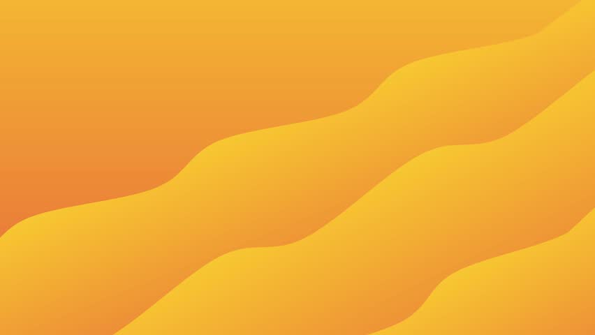 Vibrant orange abstract wave animation, ideal for upbeat visuals, backgrounds, intros, or social media content.