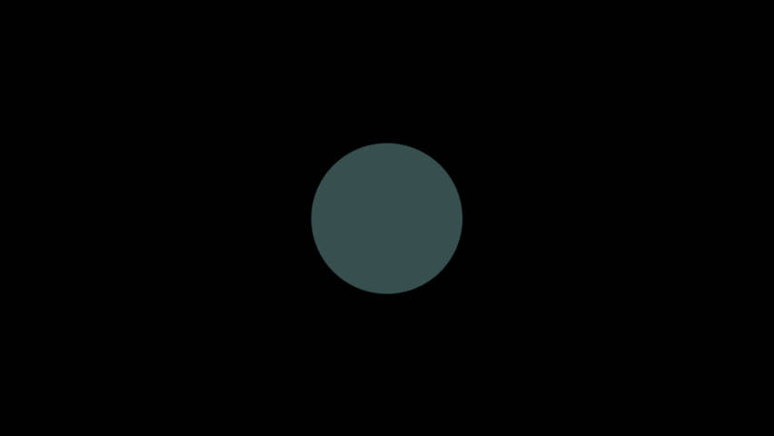 Digital Countdown Bright Cyan transparent circle 5 seconds from 5 to 0 number 4k animation with alpha channel on balck background