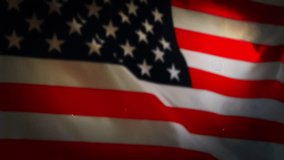 Happy July 4th Independence day celebration, Memorial Day of USA. Flag of United States of America waving with fireworks - Powered by Shutterstock - Get 15% off with code: PIKWIZARD15