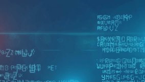 Futuristic cybersecurity data moving on a back background animation 4k. - Powered by Shutterstock - Get 15% off with code: PIKWIZARD15
