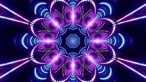 A pulsing VJ loop of neon light lamps arranged in a kaleidoscopic pattern, rhythmically shifting with vibrant symmetry and dazzling, hypnotic motion - Powered by Shutterstock - Get 15% off with code: PIKWIZARD15