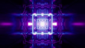A stunning VJ loop showcasing a dynamic tunnel of radiant, multicolored neon light beams swirling in a mesmerizing, futuristic rhythm - Powered by Shutterstock - Get 15% off with code: PIKWIZARD15