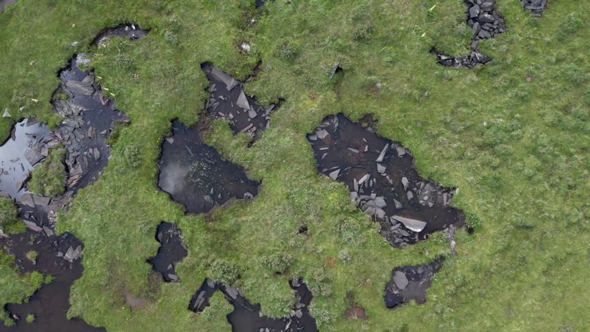 Beautiful scenery of plateau wetlands,mountains in western Sichuan,China