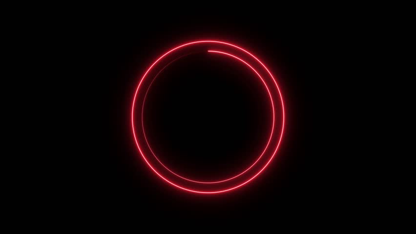 A dynamic neon glowing circle and 17% percent off icon animation. on a black background ideal for sales, promos , and online store use, and e-commerce videos. and creating a stunning video.4k video