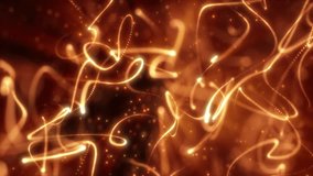 Abstract golden light trails swirling in a dynamic and glowing motion on a dark background - Powered by Shutterstock - Get 15% off with code: PIKWIZARD15