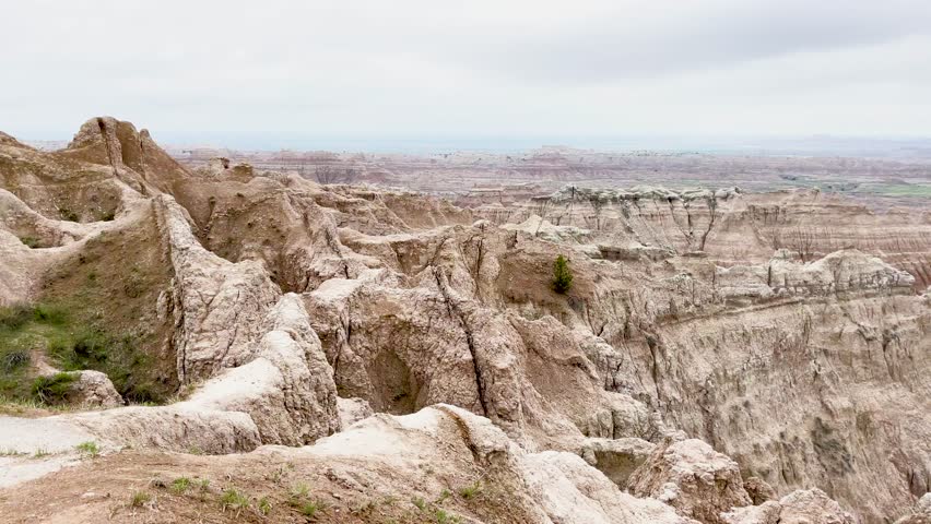 Badlands National Park is located in south west portion of South Dakota and has 242,756 acres of protected land.